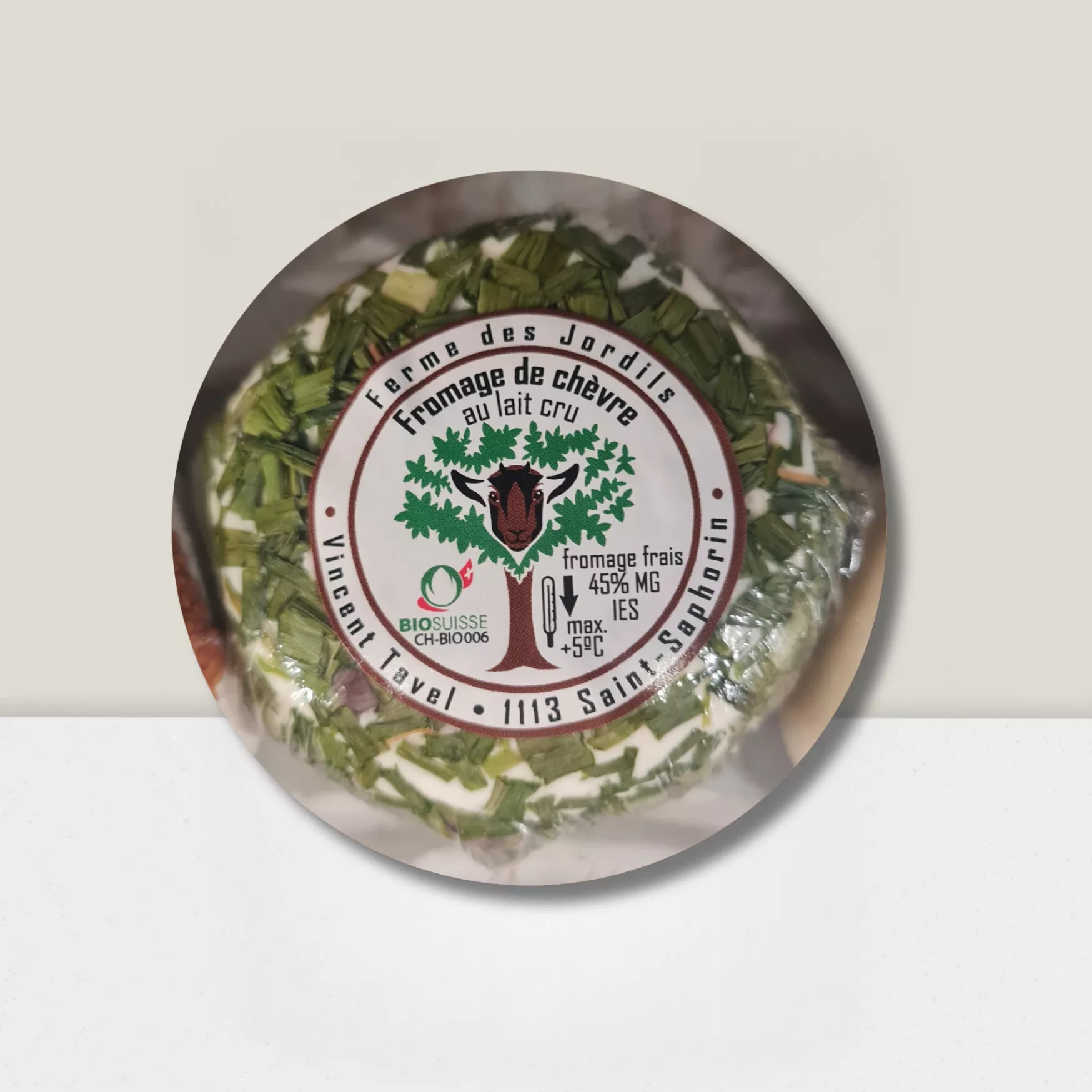 Fromage frais de chèvre - Ciboulette 100g