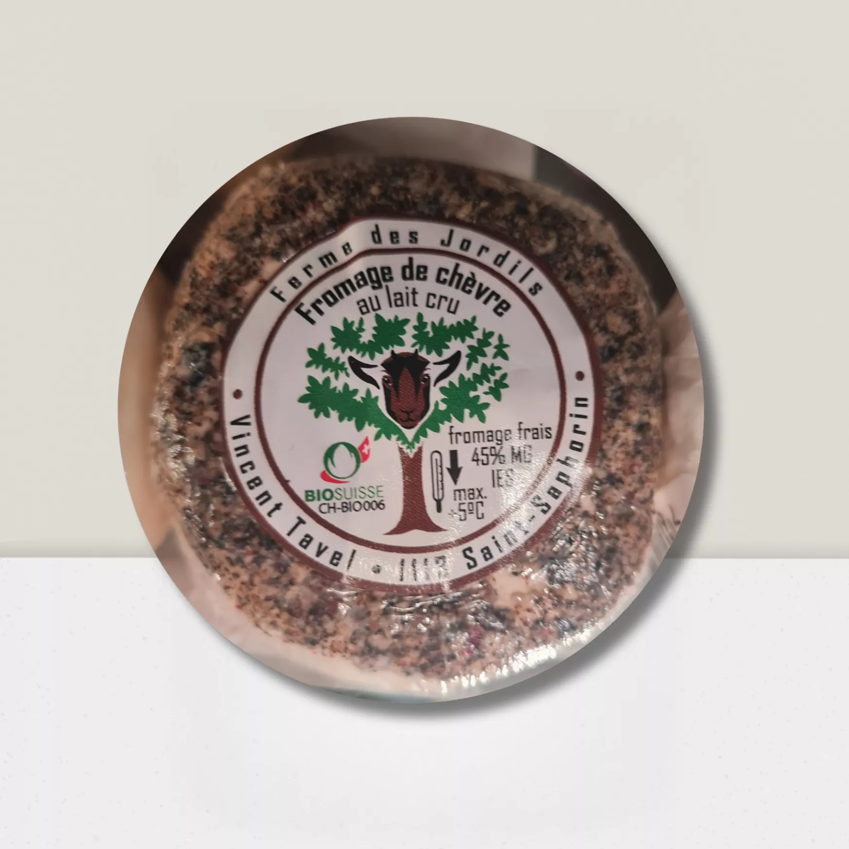 Fromage frais de chèvre - Poivre 100g