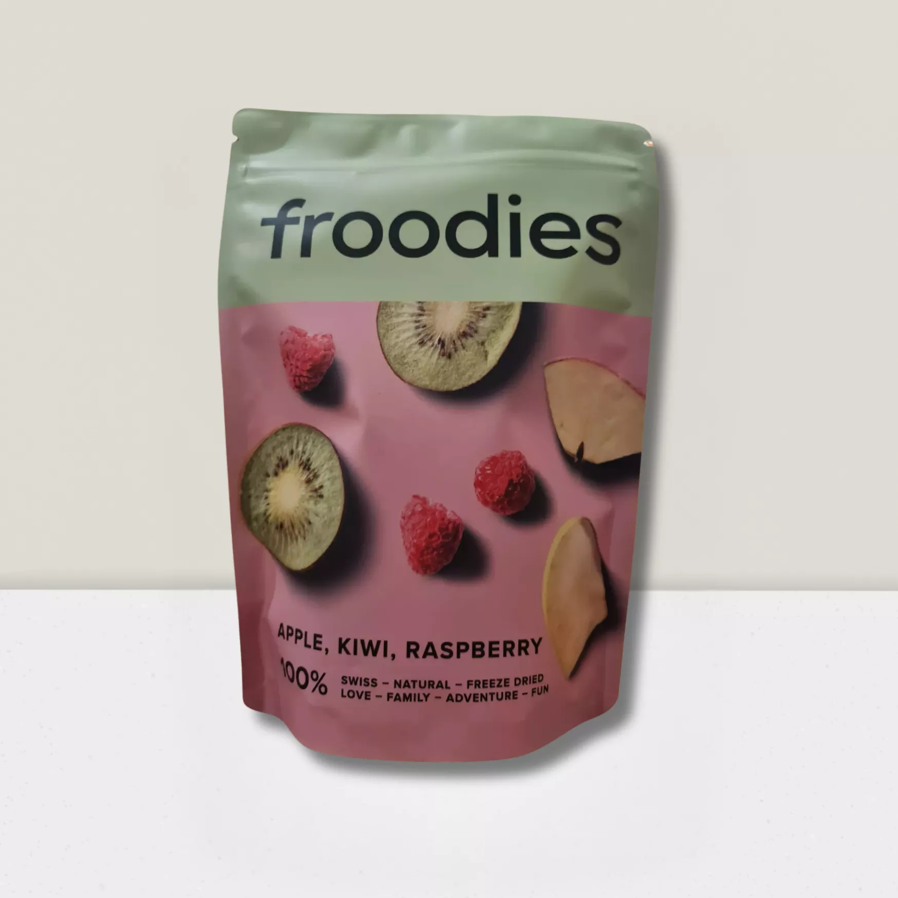 Pommes, Kiwis et Framboises lyophilisées - 30gr