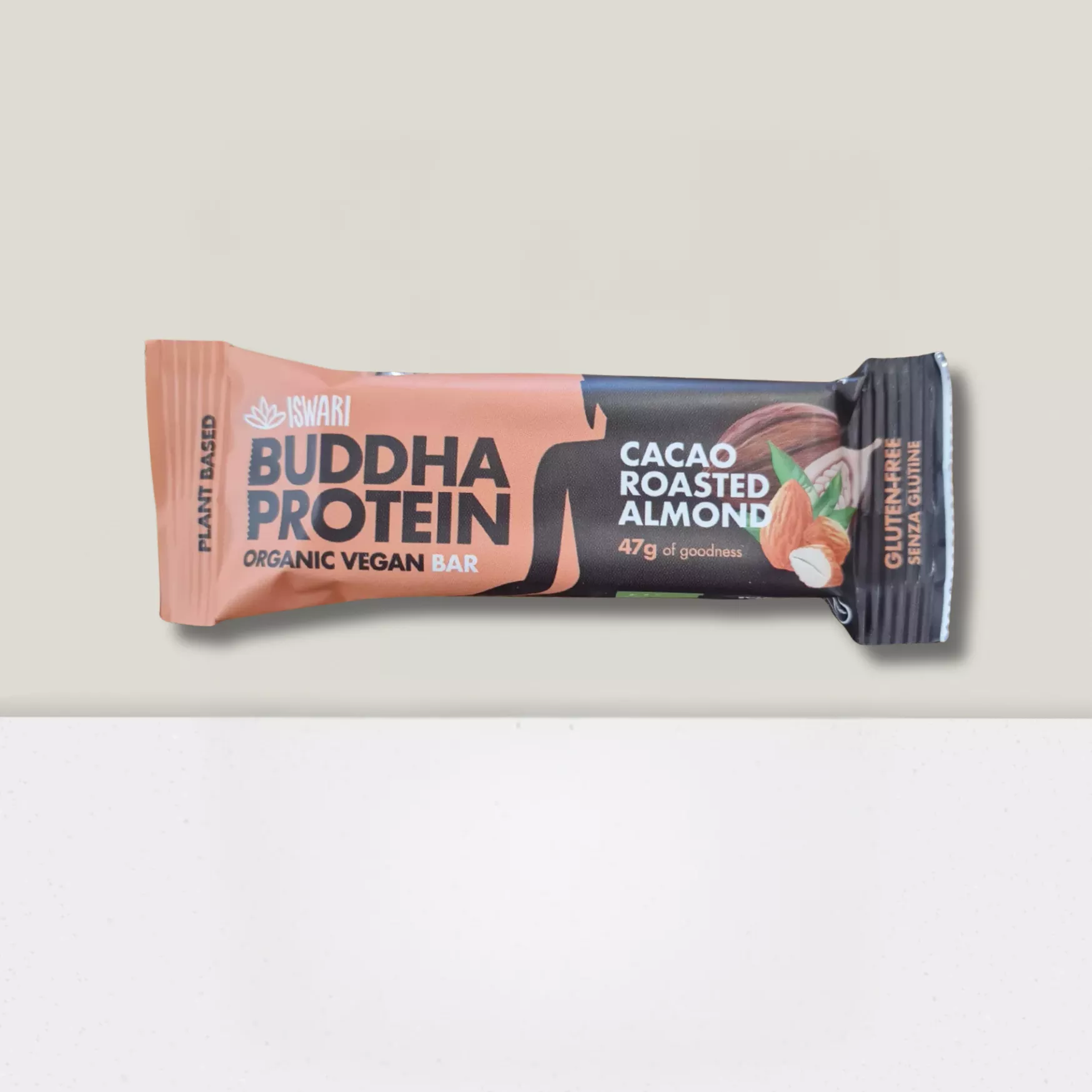 Barre protéinée cacao & amande rillées - 47gr