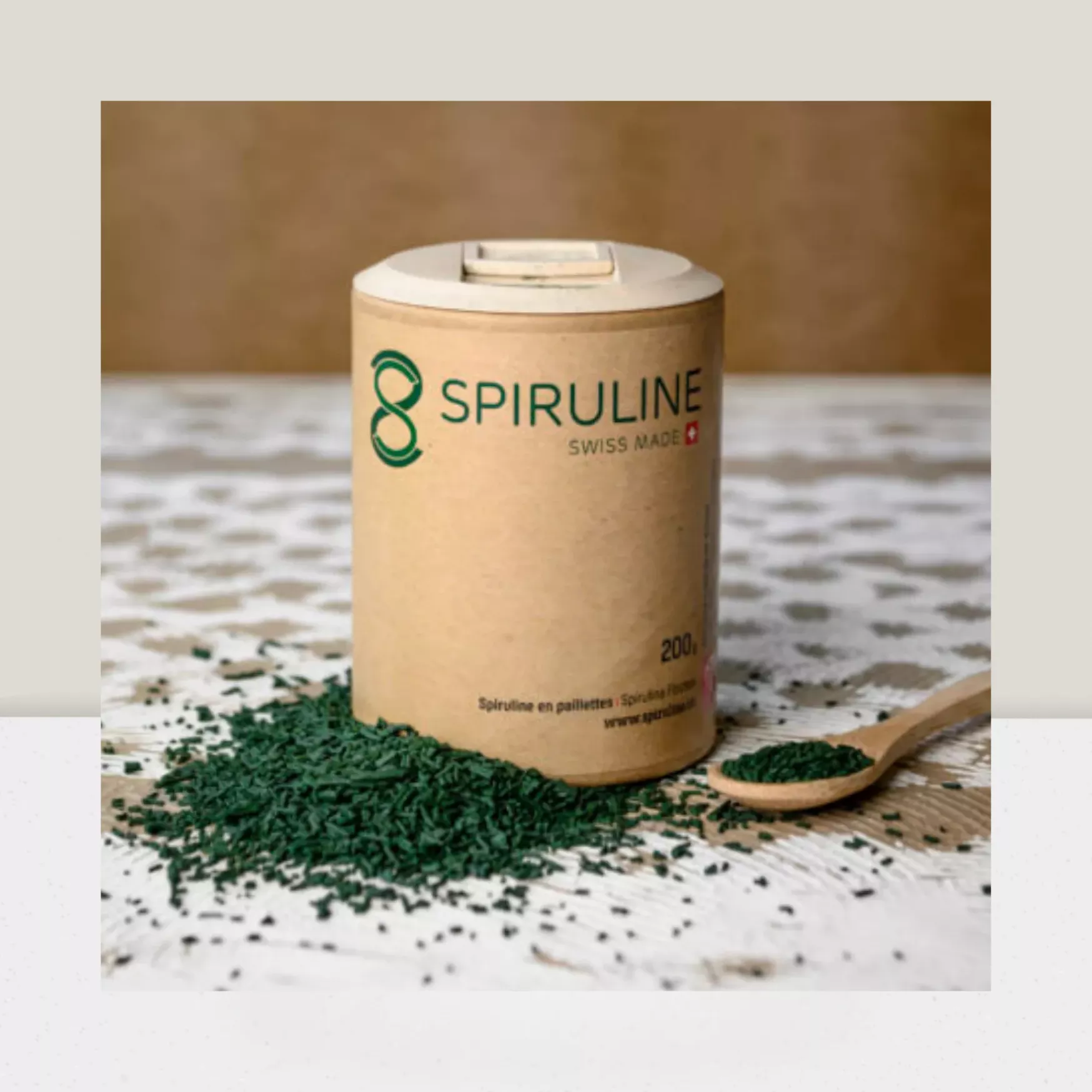 Spiruline en paillettes 200g