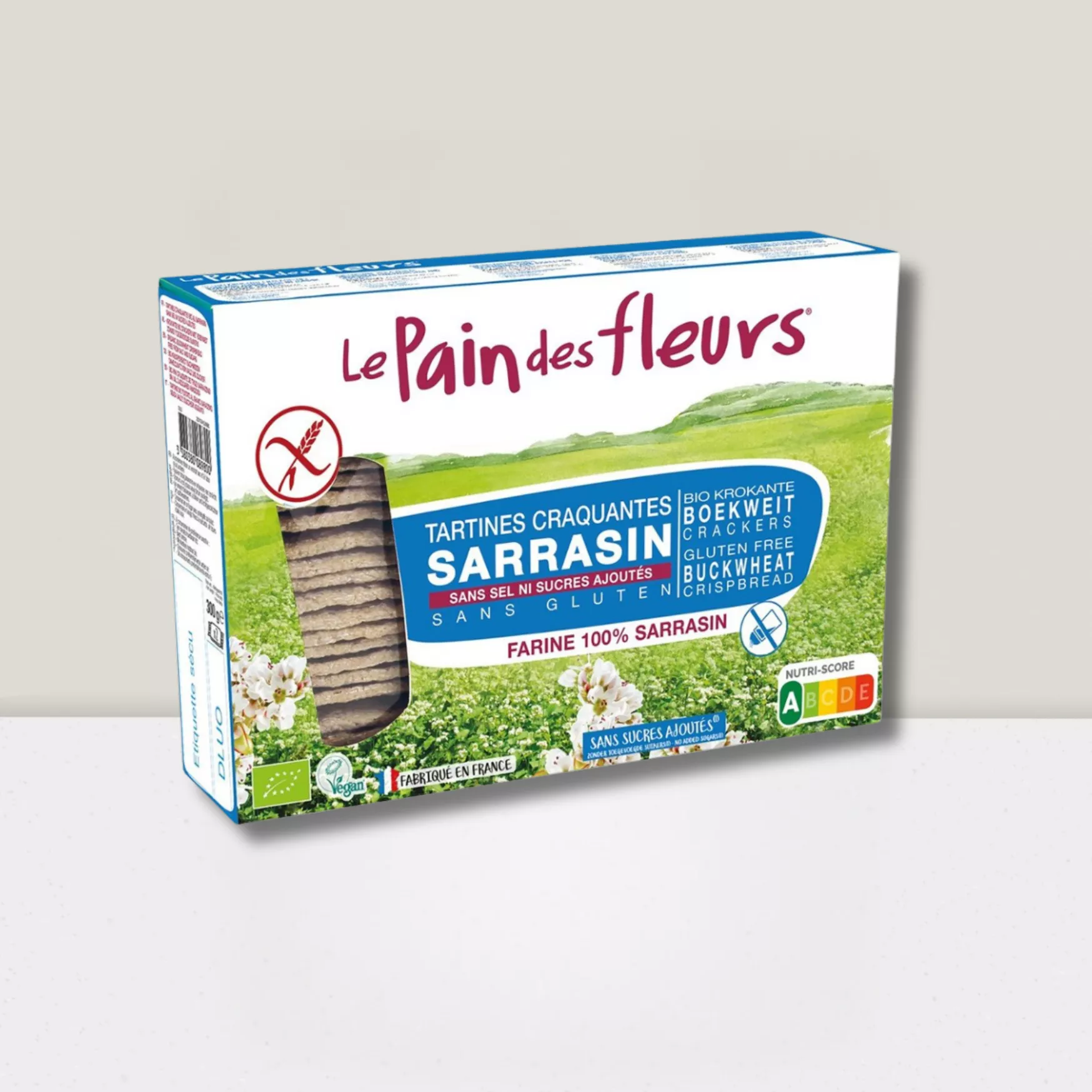 Biscotte - Le Pain des fleurs Sarrasin sans sel & sans sucre - 300gr