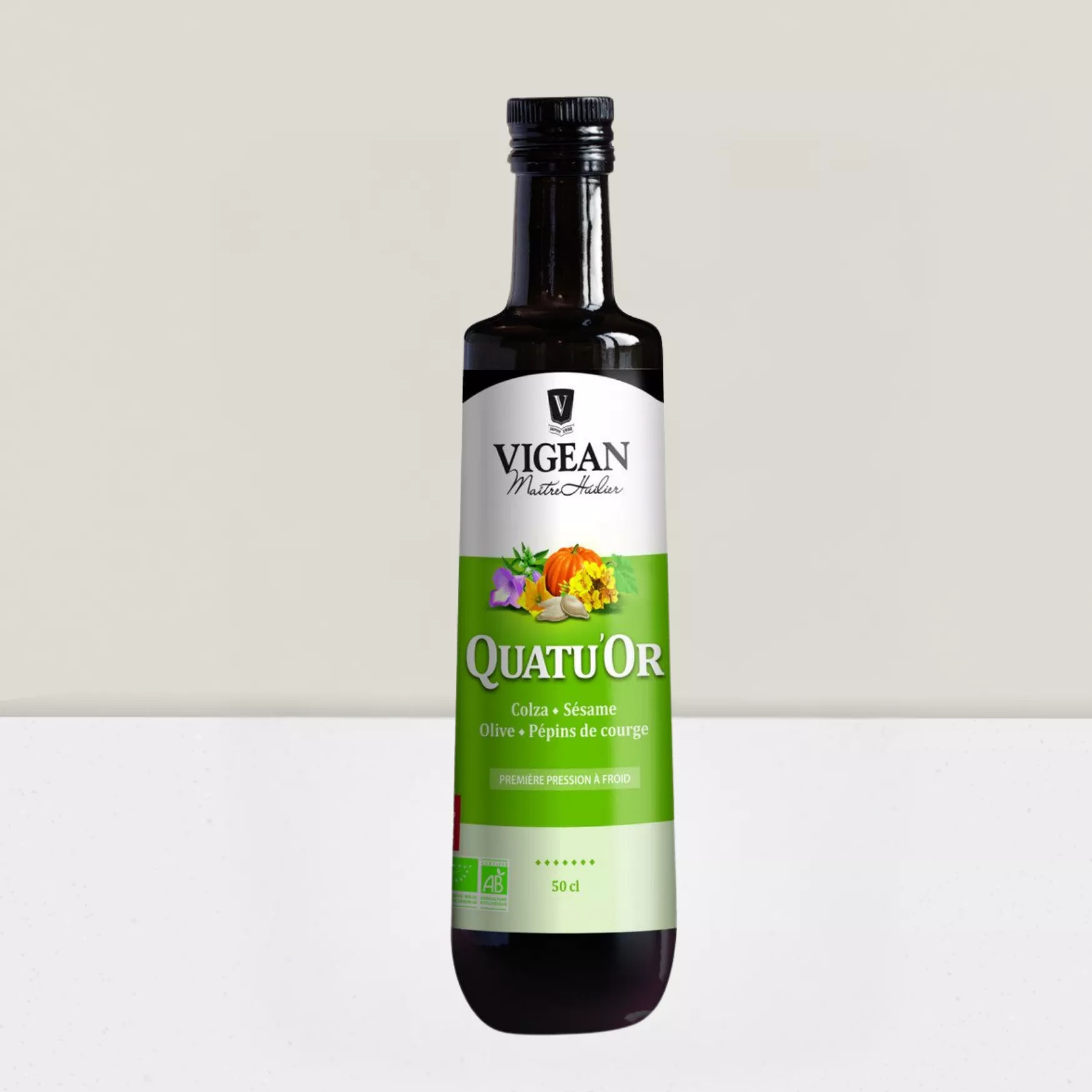 Huile Quatuor (colza-sésame-olive-courge) - 500ml