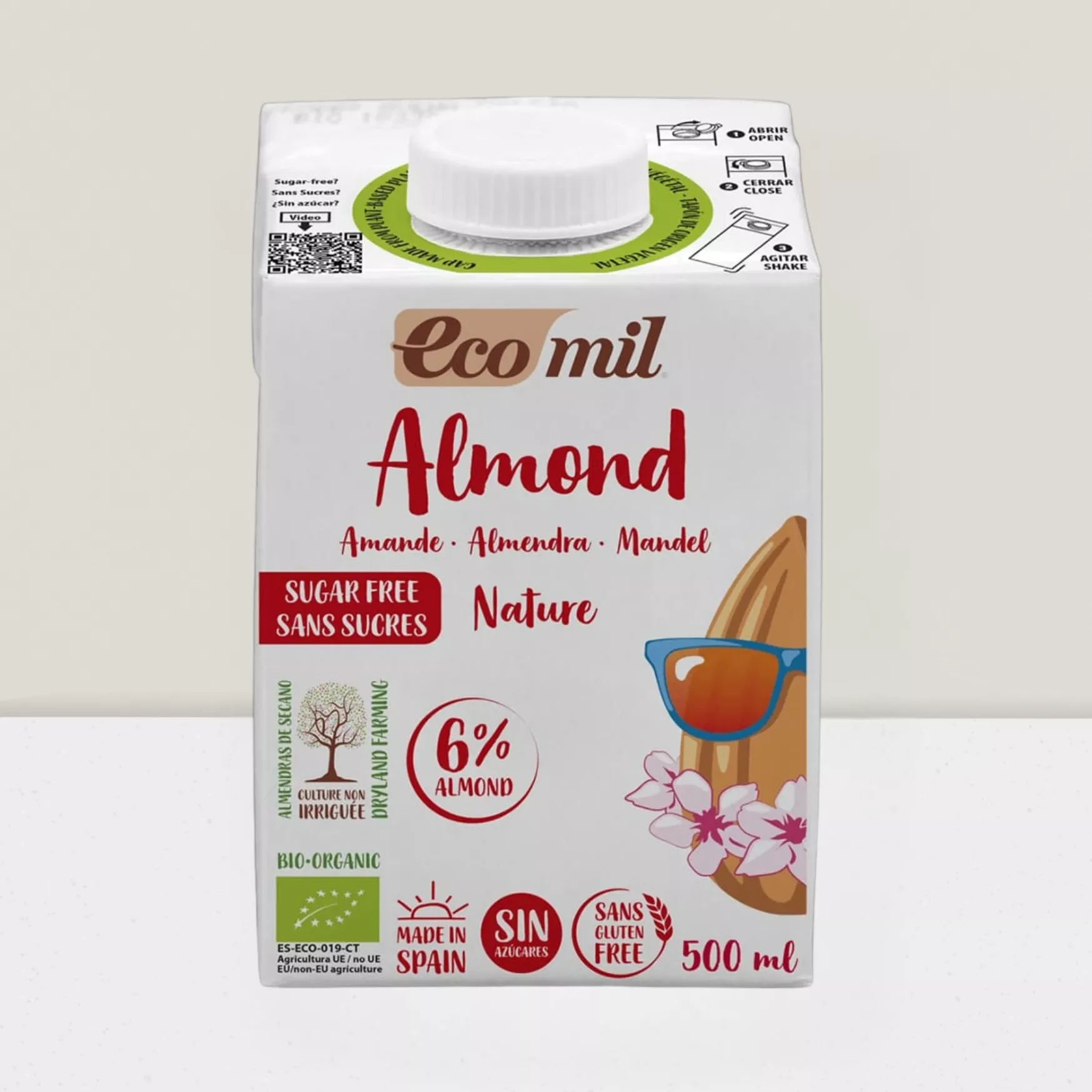 Lait d'amande sans sucre - 500ml