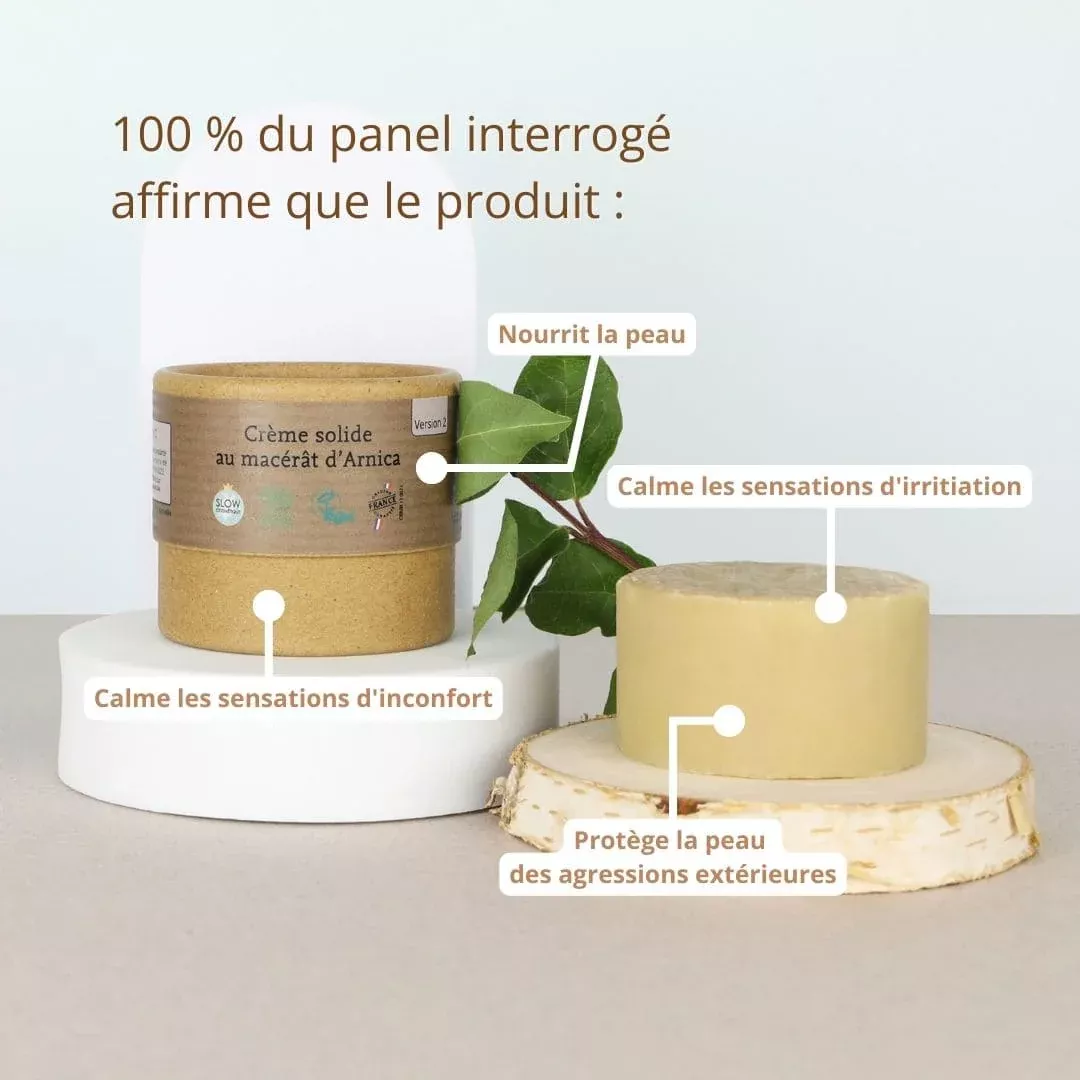 Crème solide demi-pain au macérât d'Arnica -150gr