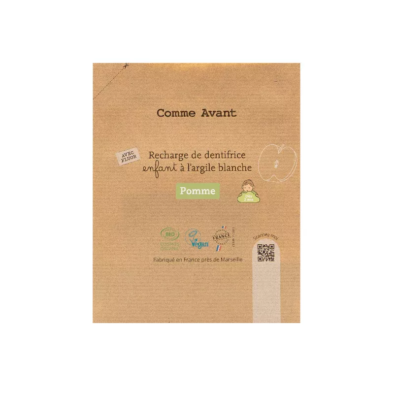 Recharge Dentifrice pour enfants à la Pomme - 180ml