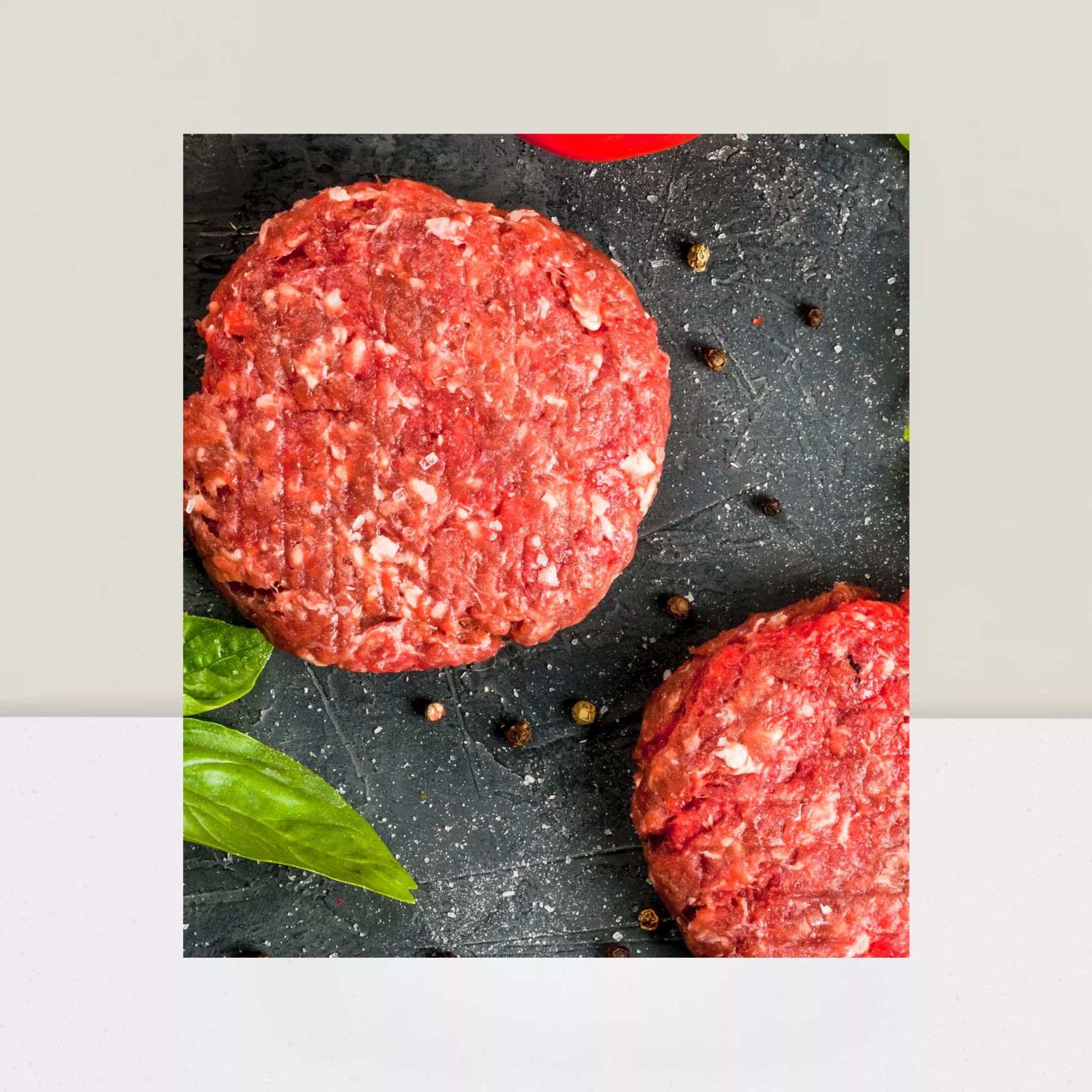 SUR COMMANDE - Steack hachée de Boeuf ~  200gr - 2 steaks