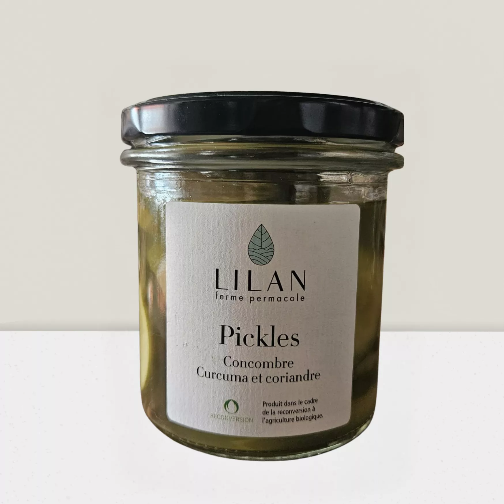 Pickles concombre curcuma