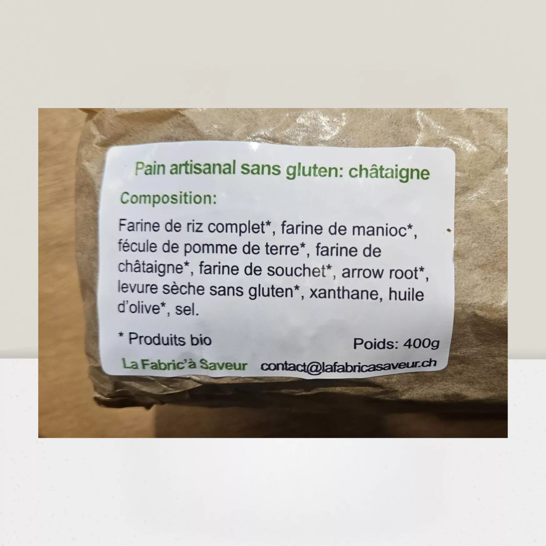 Pain à la chataîgne
