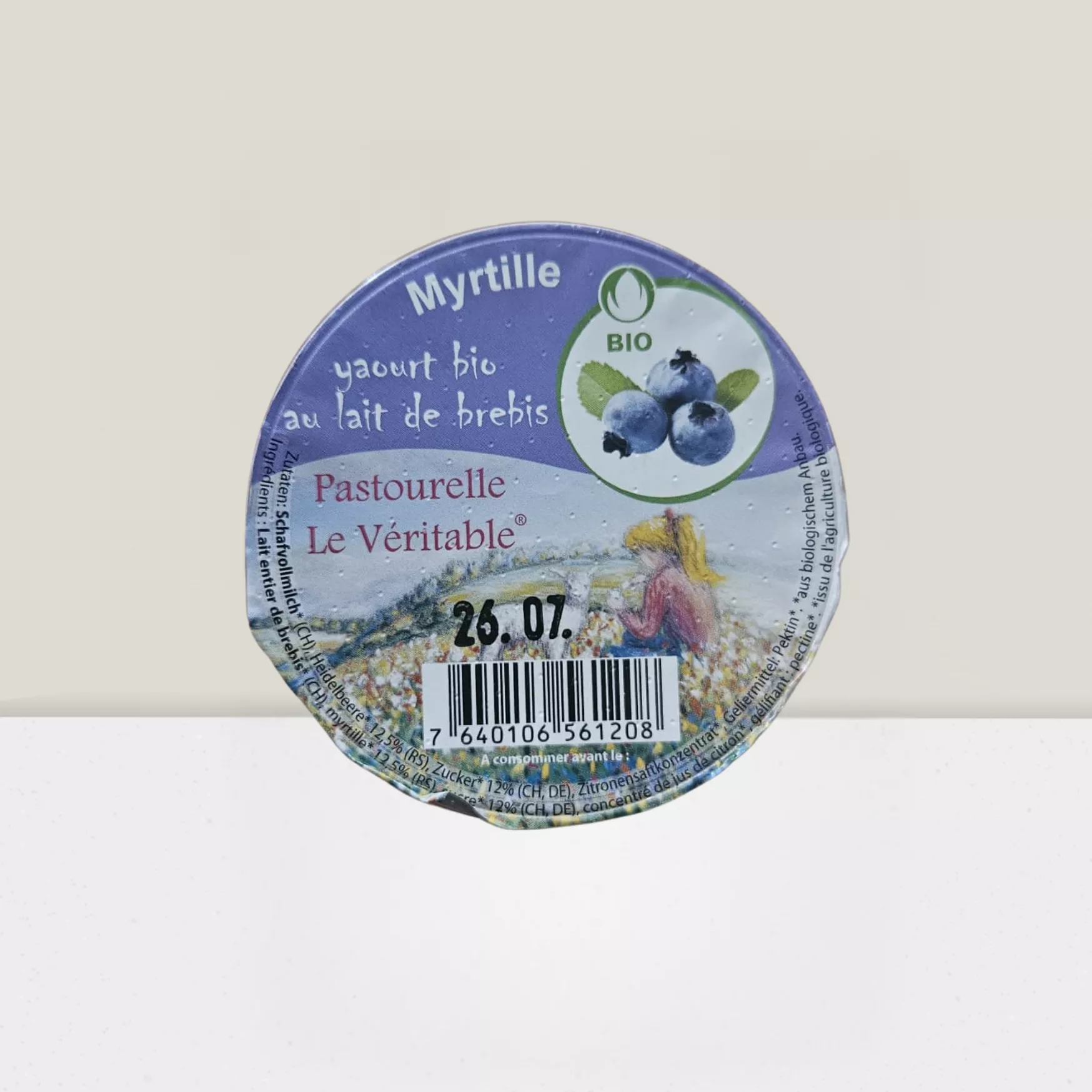 Yaourt à la myrtille