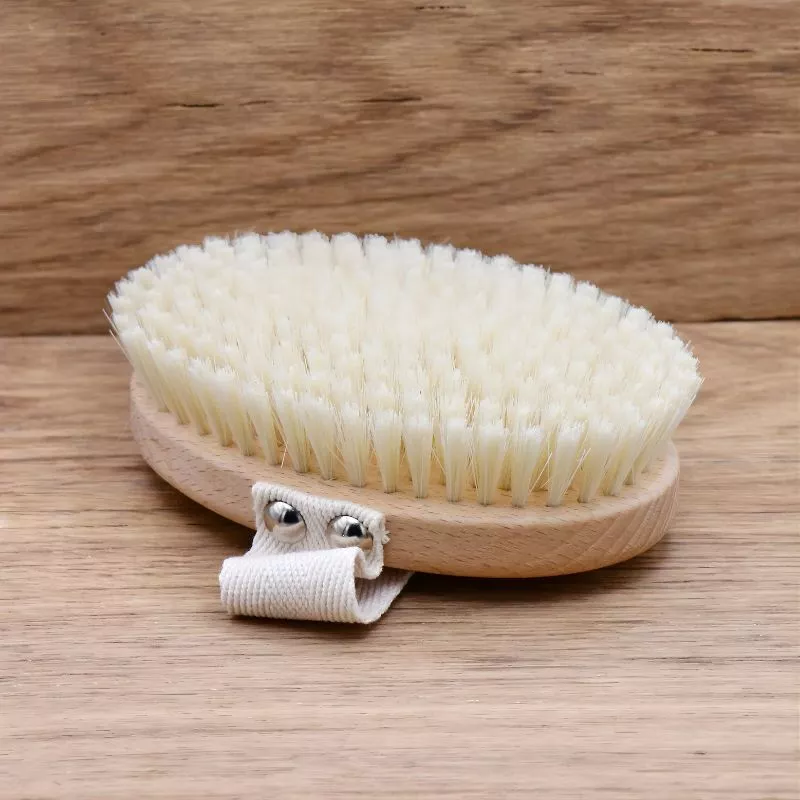 Brosse massage Hêtre et fibre de tampico