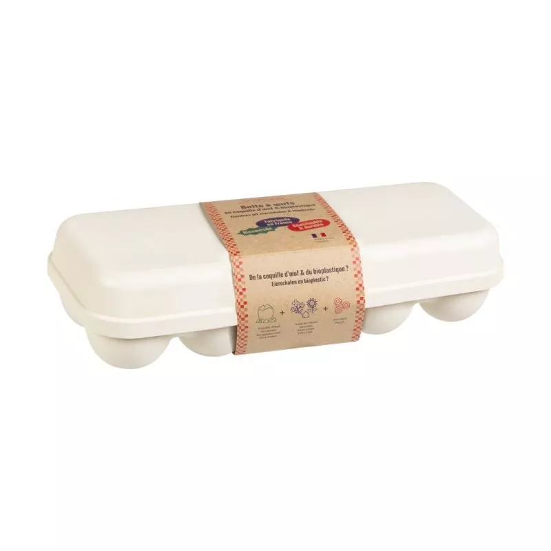 Boîte à 10 oeufs en coquille d'oeuf - Naturel