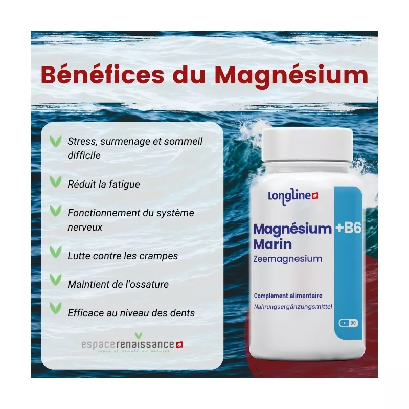 Magnésium & Vitamine B6 - 90 gélules