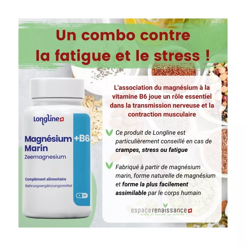 Magnésium & Vitamine B6 - 90 gélules