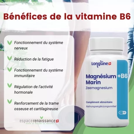 Magnésium & Vitamine B6 - 90 gélules