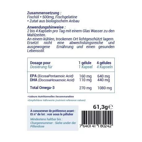 Oméga 3 - 90 capsules